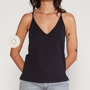 ETICA Dasha Cross Back Tank in Black